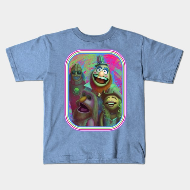 Electric Mayhem - Retro Kids T-Shirt by GrimbyBECK